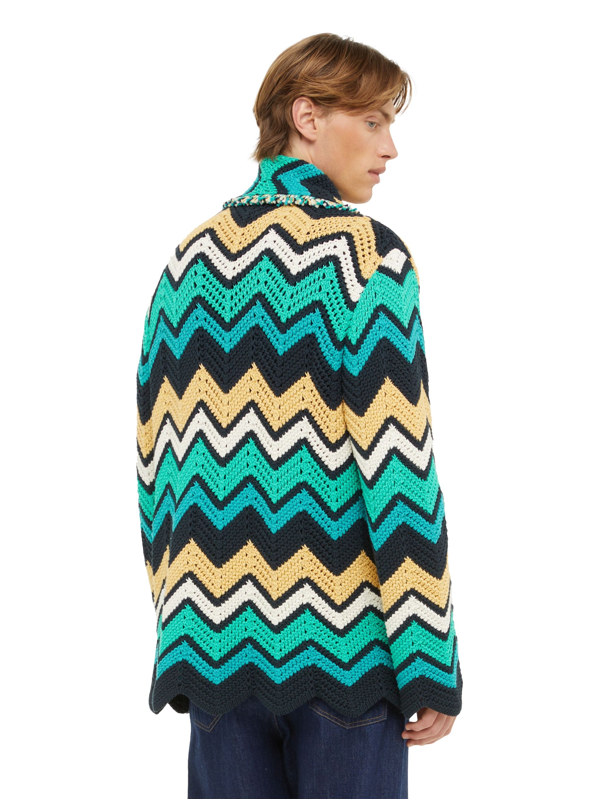 Kaleidoscopic Chevron Cardigan - 8