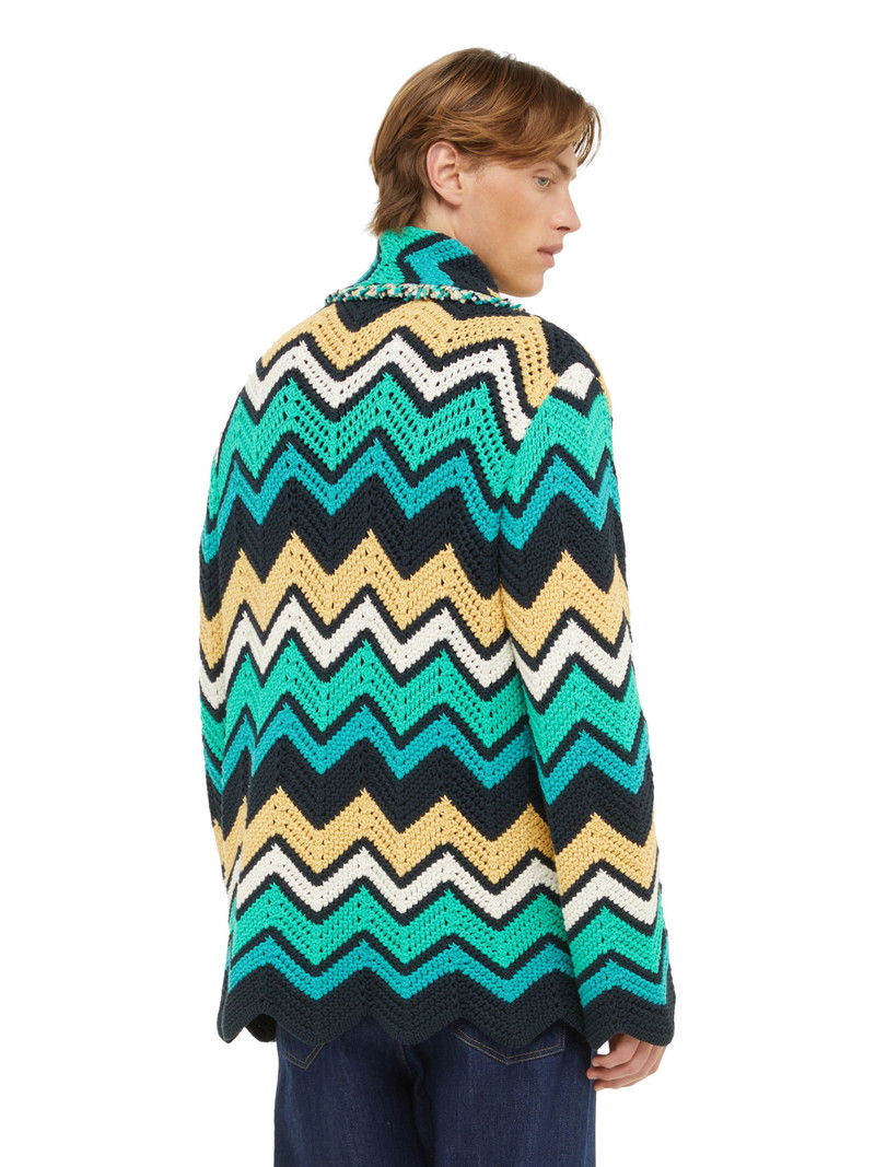 Kaleidoscopic Chevron Cardigan 8