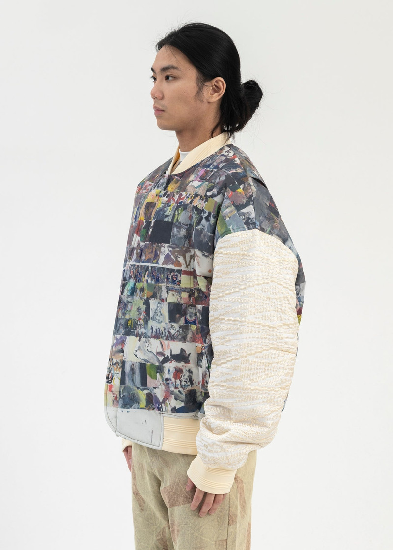 MULTICOLOR HOLIDAY PADDED BOMBER JACKET ARTIST EDITION 3