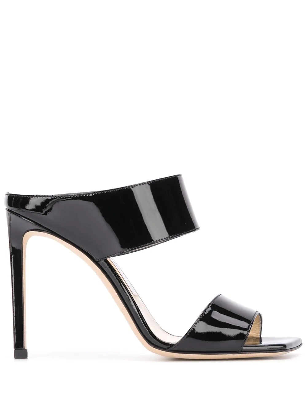 Hira 85mm patent-leather mules - 1