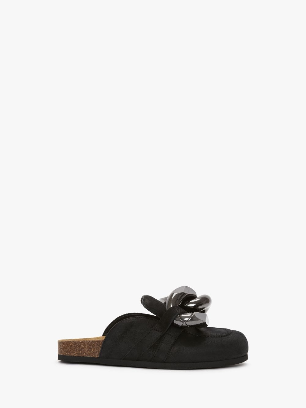 CHAIN LOAFER LEATHER MULES - 1