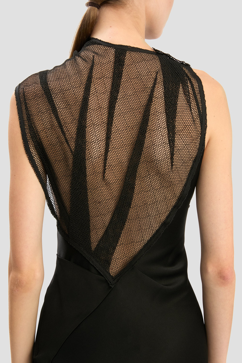 Mesh Gown In Black 6