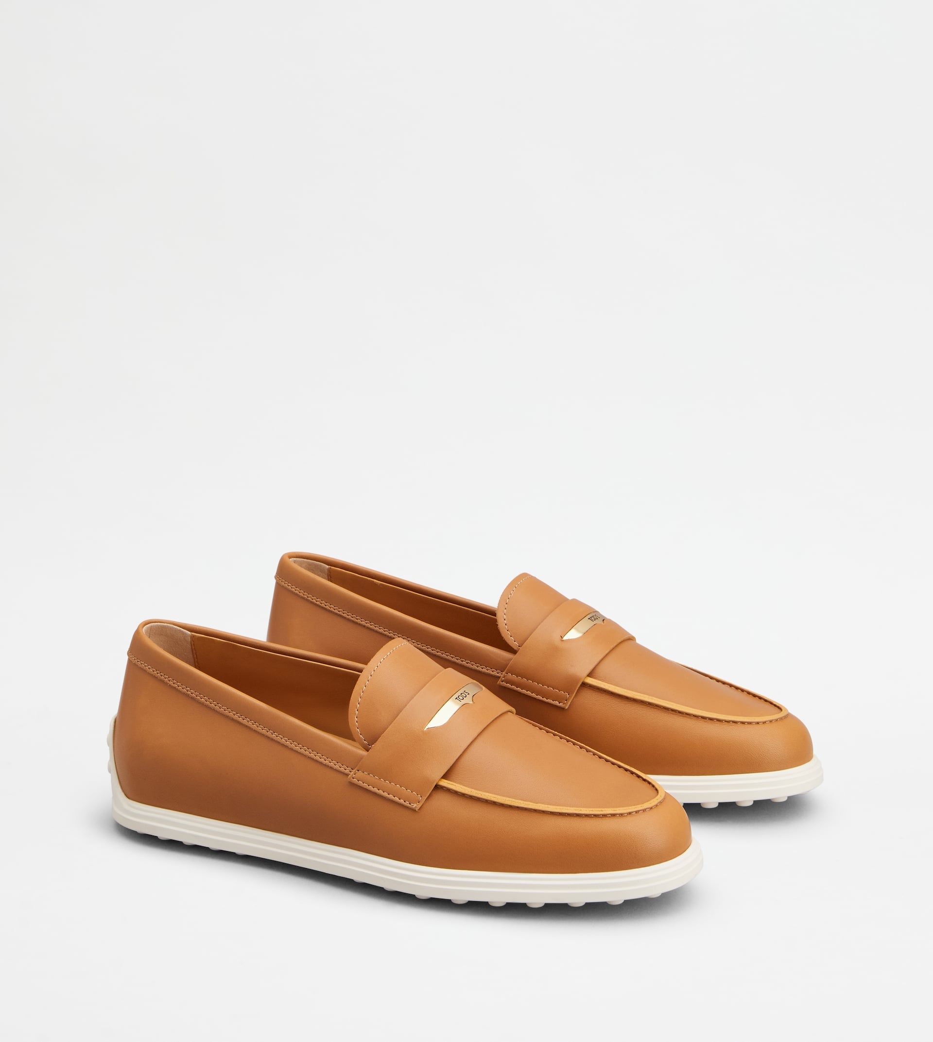 LOAFERS IN LEATHER - BROWN - 2