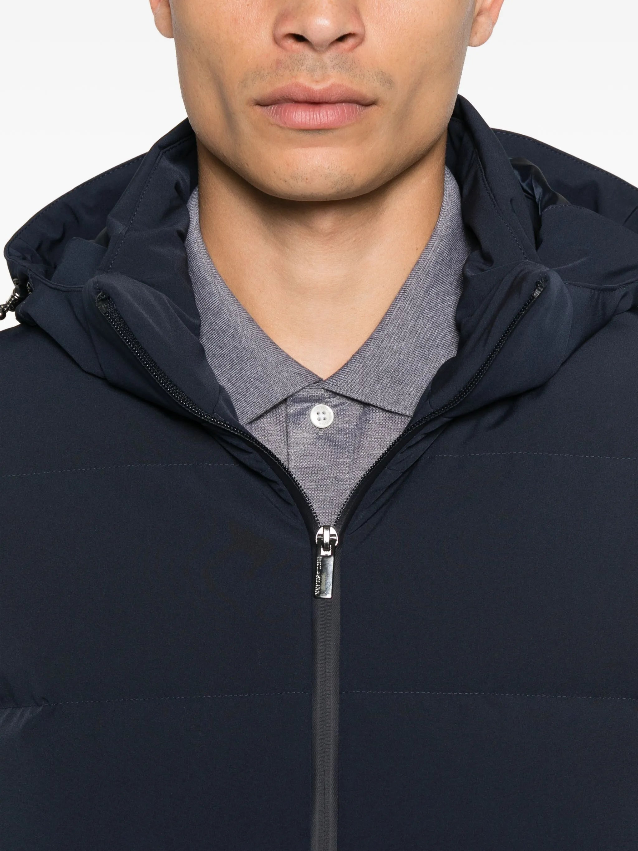 Paul & Shark Hooded Quilted Jacket - 3