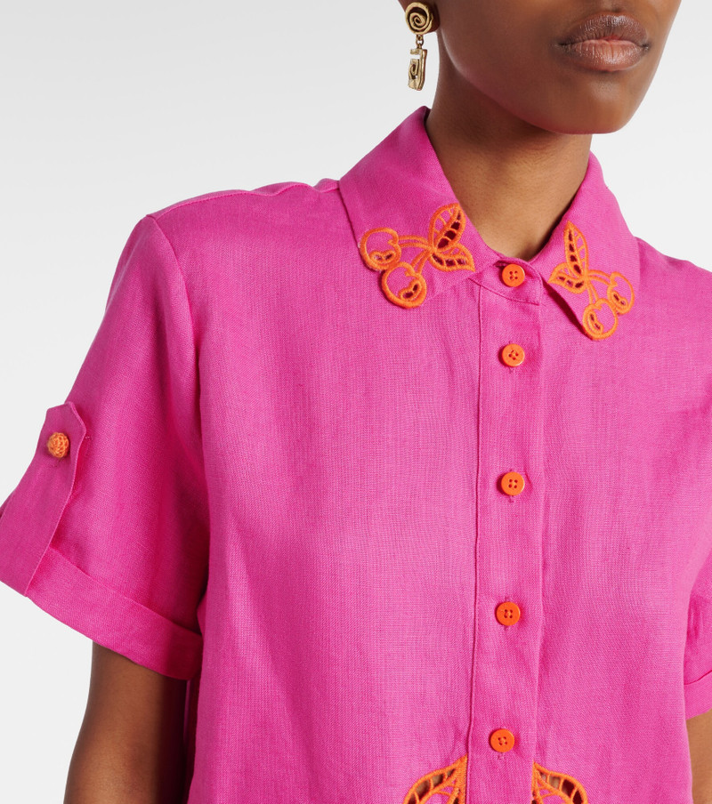 Broderie anglaise linen shirt 4