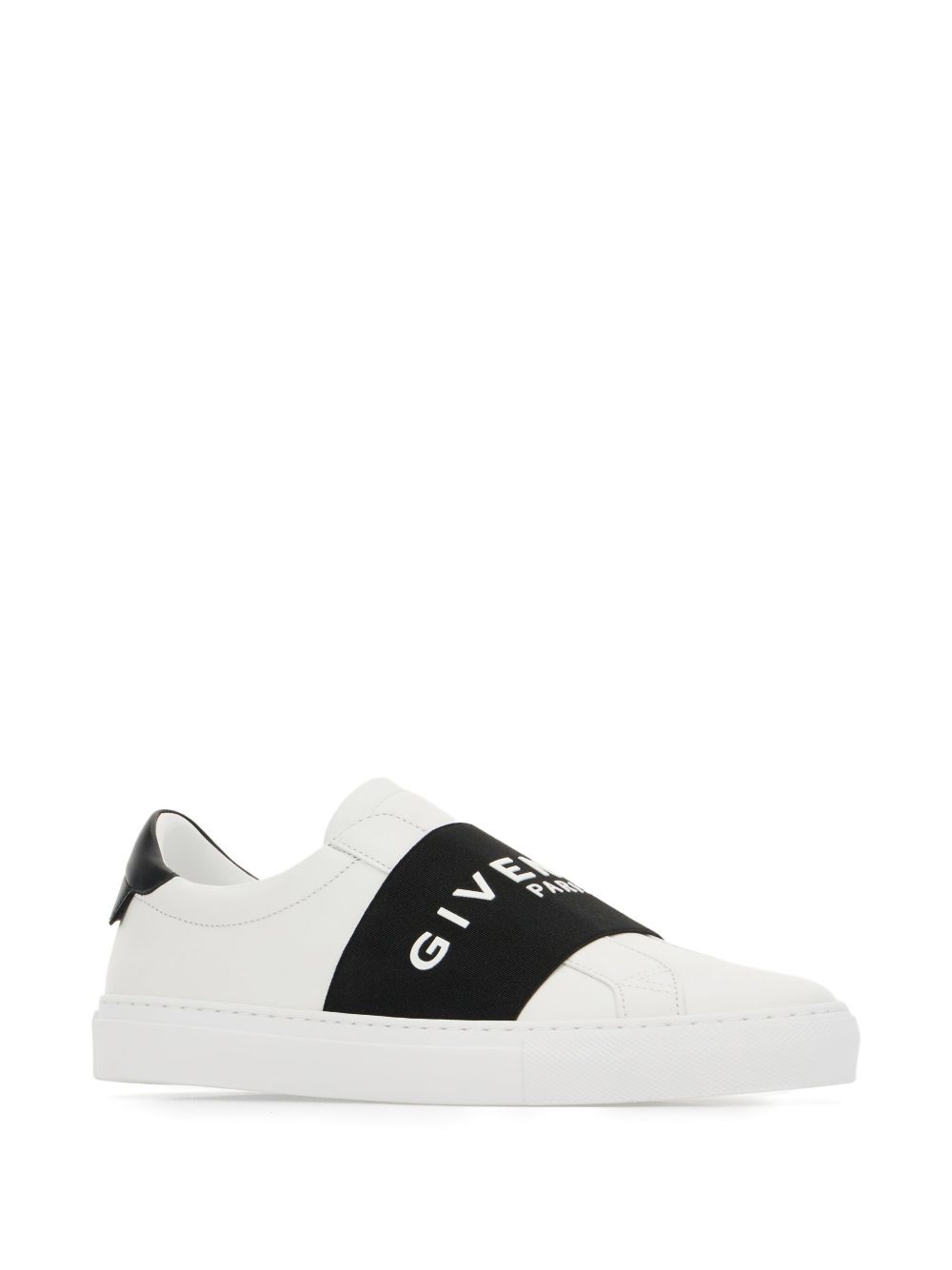 strap-detail leather sneakers - 2