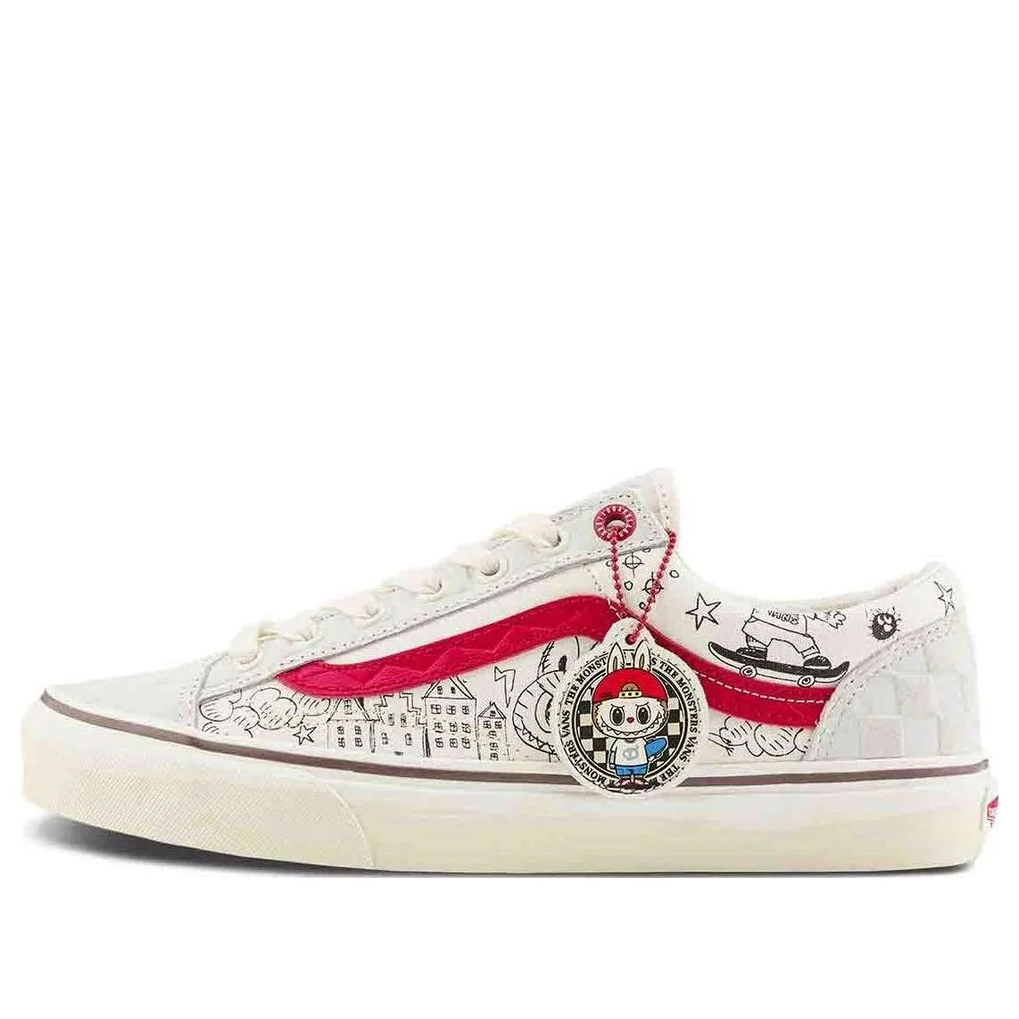 Vans Style 36 x The Monsters Shoes 'White Red' VN000CDECCZ - 1