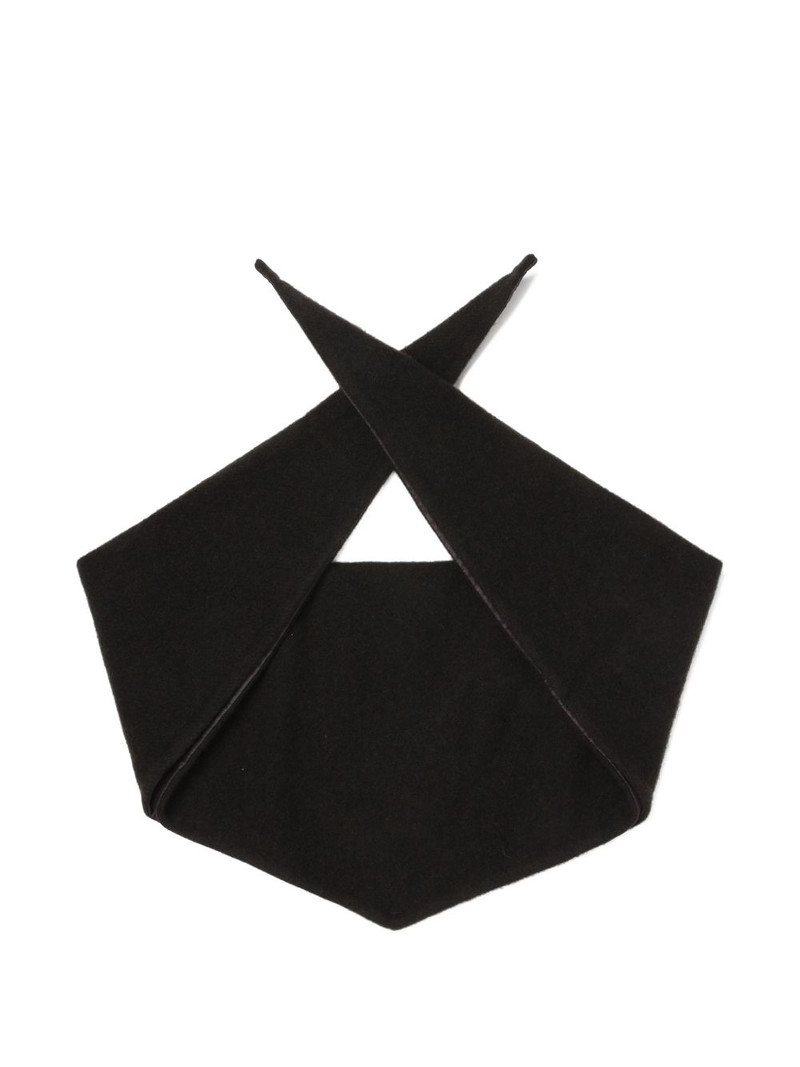 RIER fleece trim scarf outlook