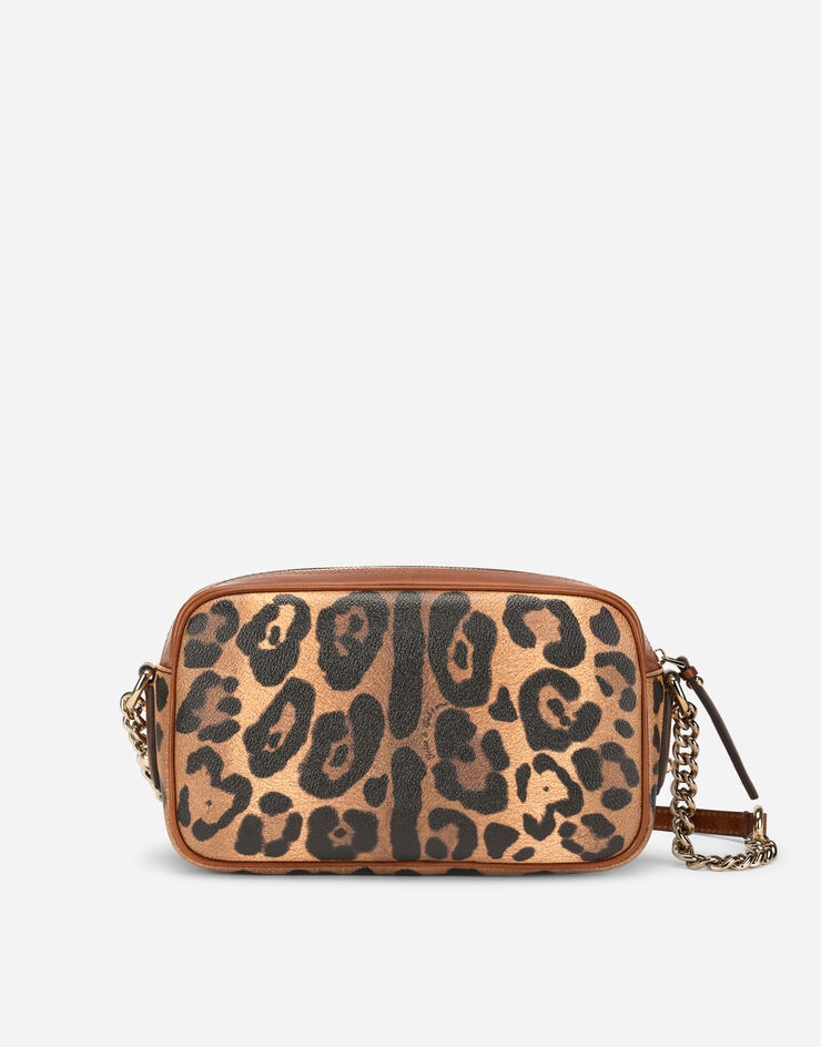 Medium crossbody bag in leopard-print Crespo with branded plate - 4