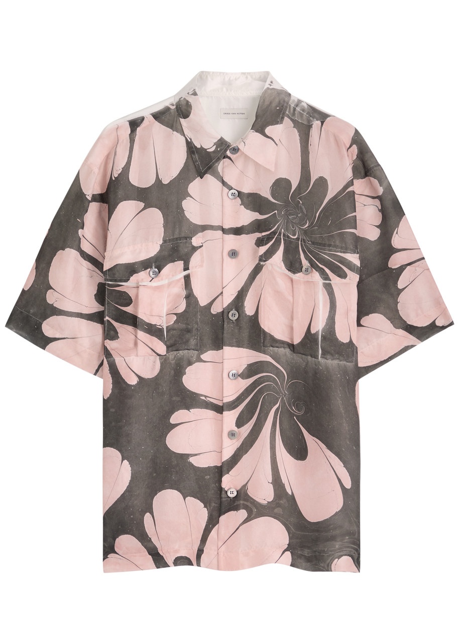 Dries Van Noten Cass Floral-printed Silk Shirt - 1