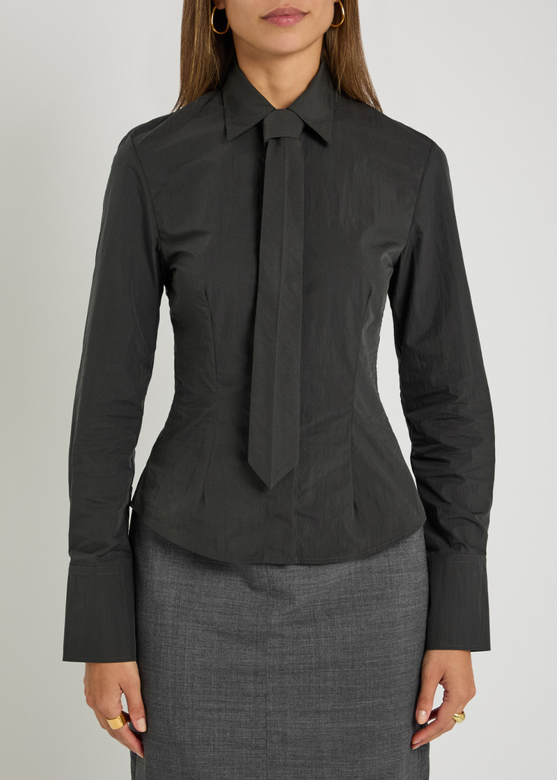 BETTTER Bettter Cascade Cotton Poplin Shirt and tie set outlook
