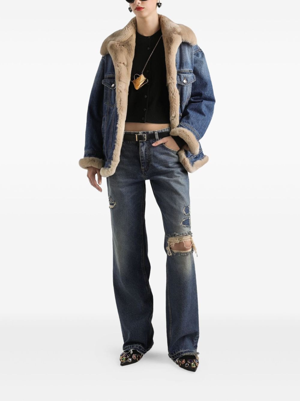 distressed jeans - 2