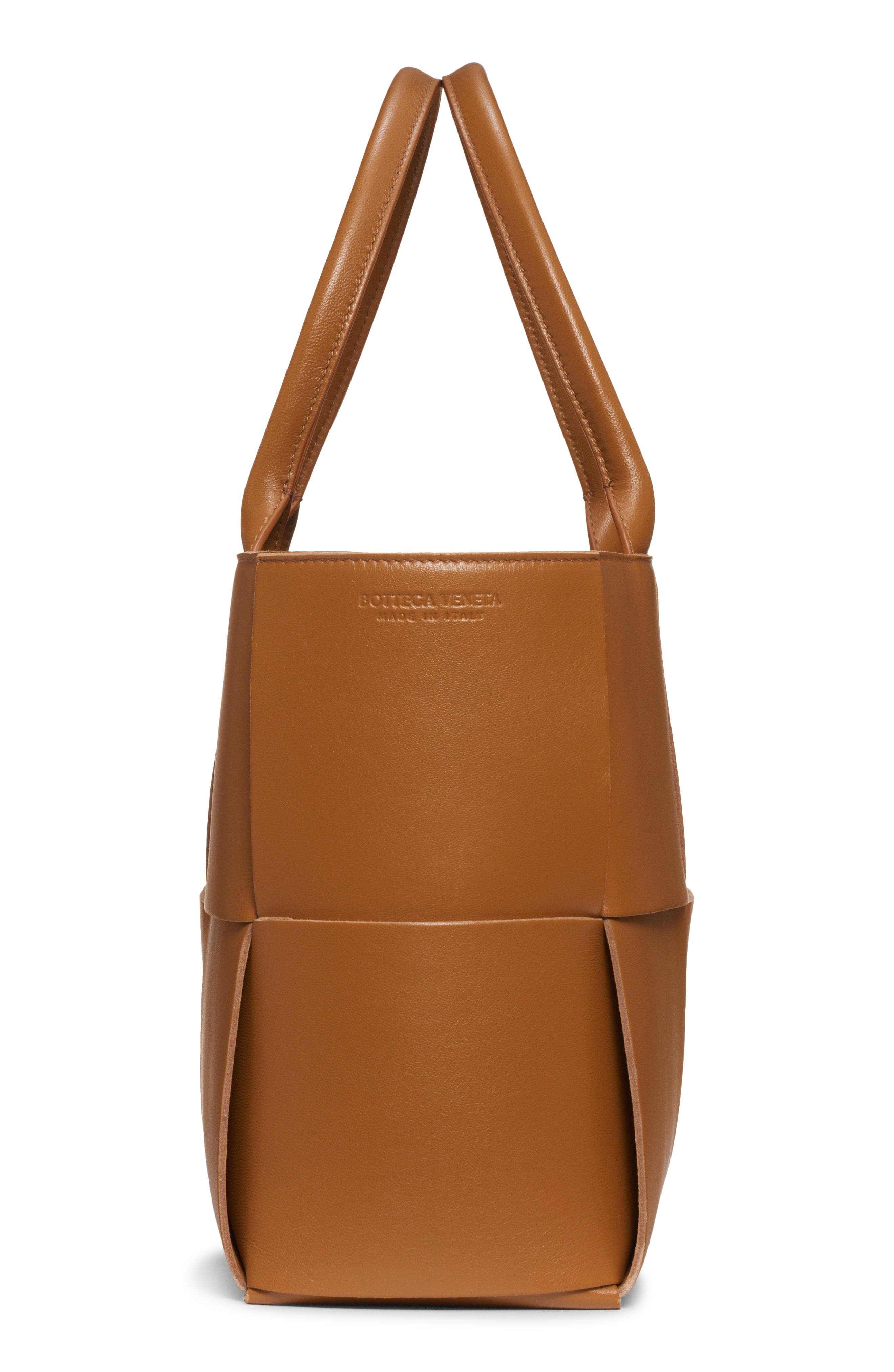 Bottega Veneta Arco Intrecciato Leather Tote in Camel 20-Gold at Nordstrom - 4