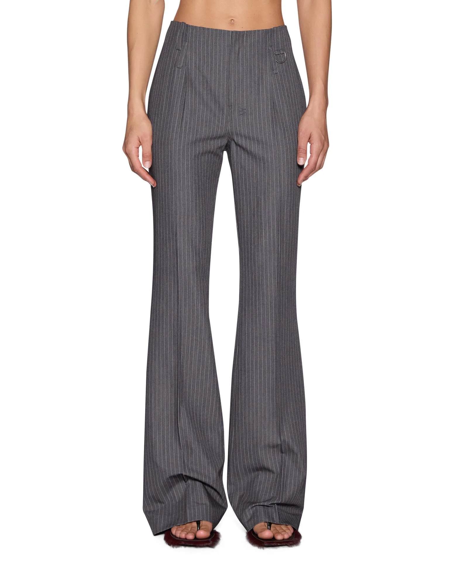 SOHO TROUSER GREY PINSTRIPE - 1