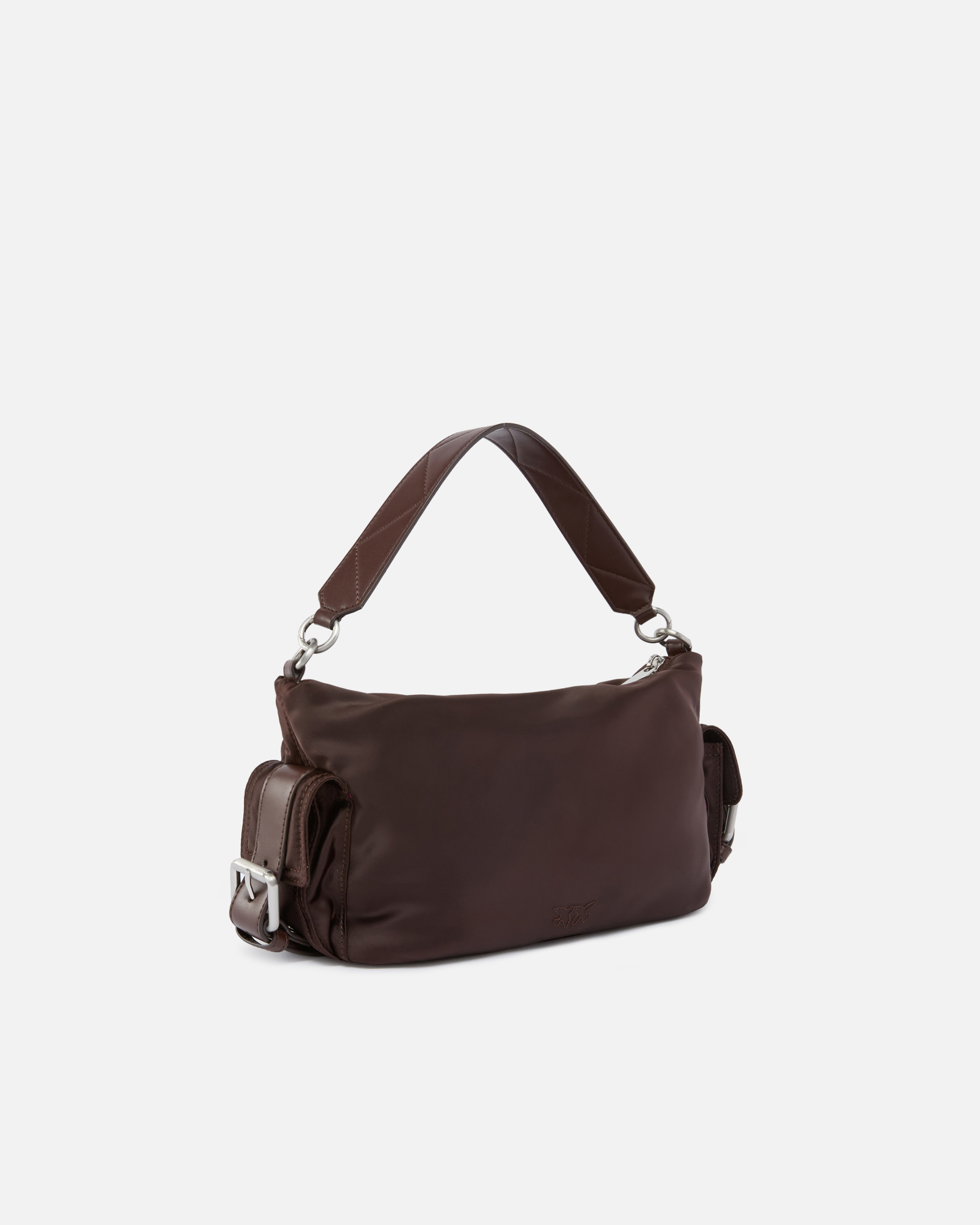 MEDIUM SATIN CAMERA BAG WITH LOVE BIRDS LOGO - 2
