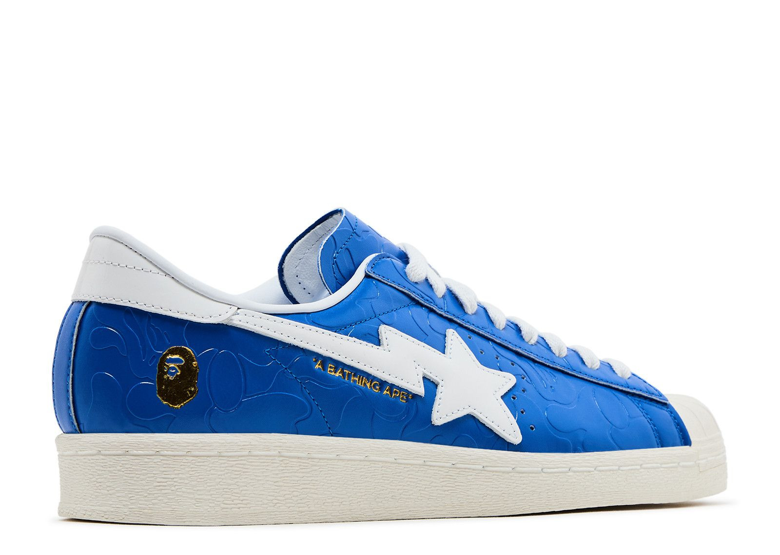 BAPE X SUPERSTAR VINTAGE 'BLUE WHITE' - 3