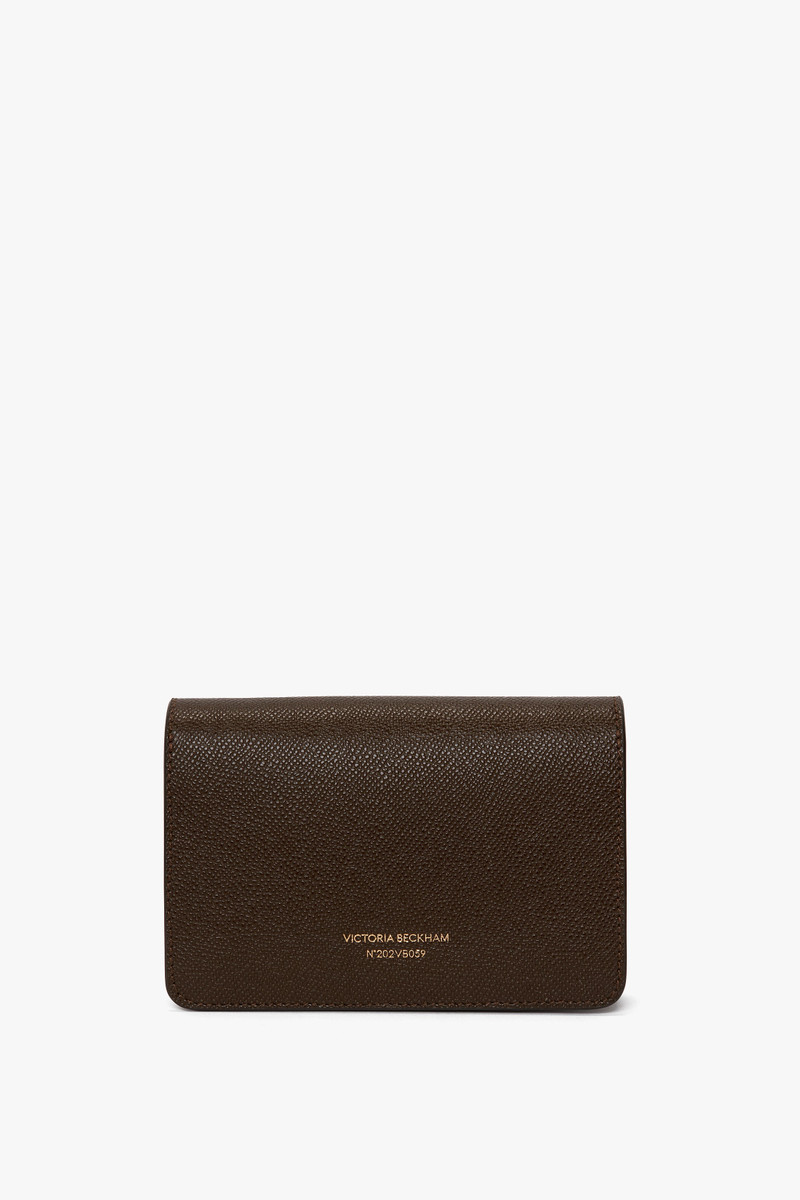 Victoria Beckham Mini Dorian Bag In Khaki Grained Leather outlook
