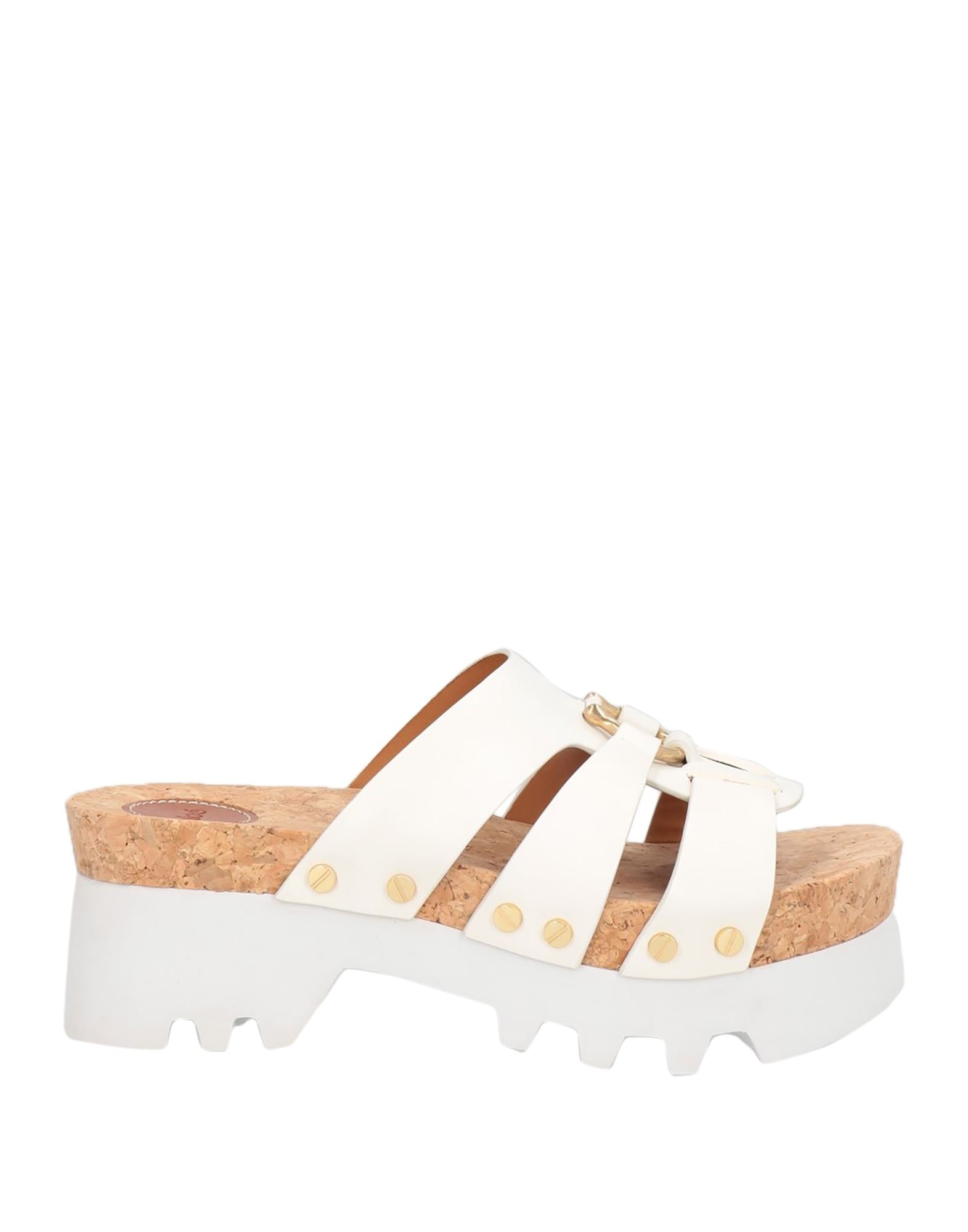 White Women's Mules And Clogs - 1