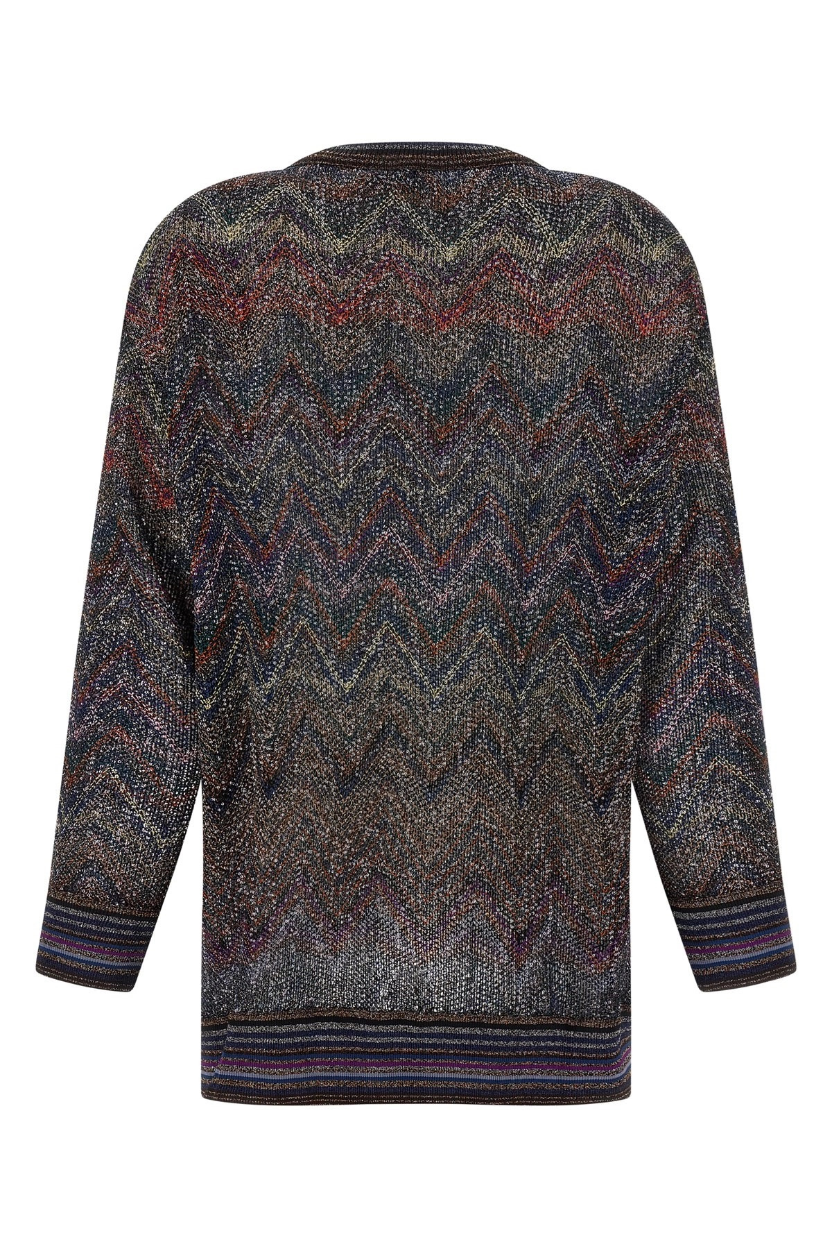 Zigzag pattern cardigan - 3