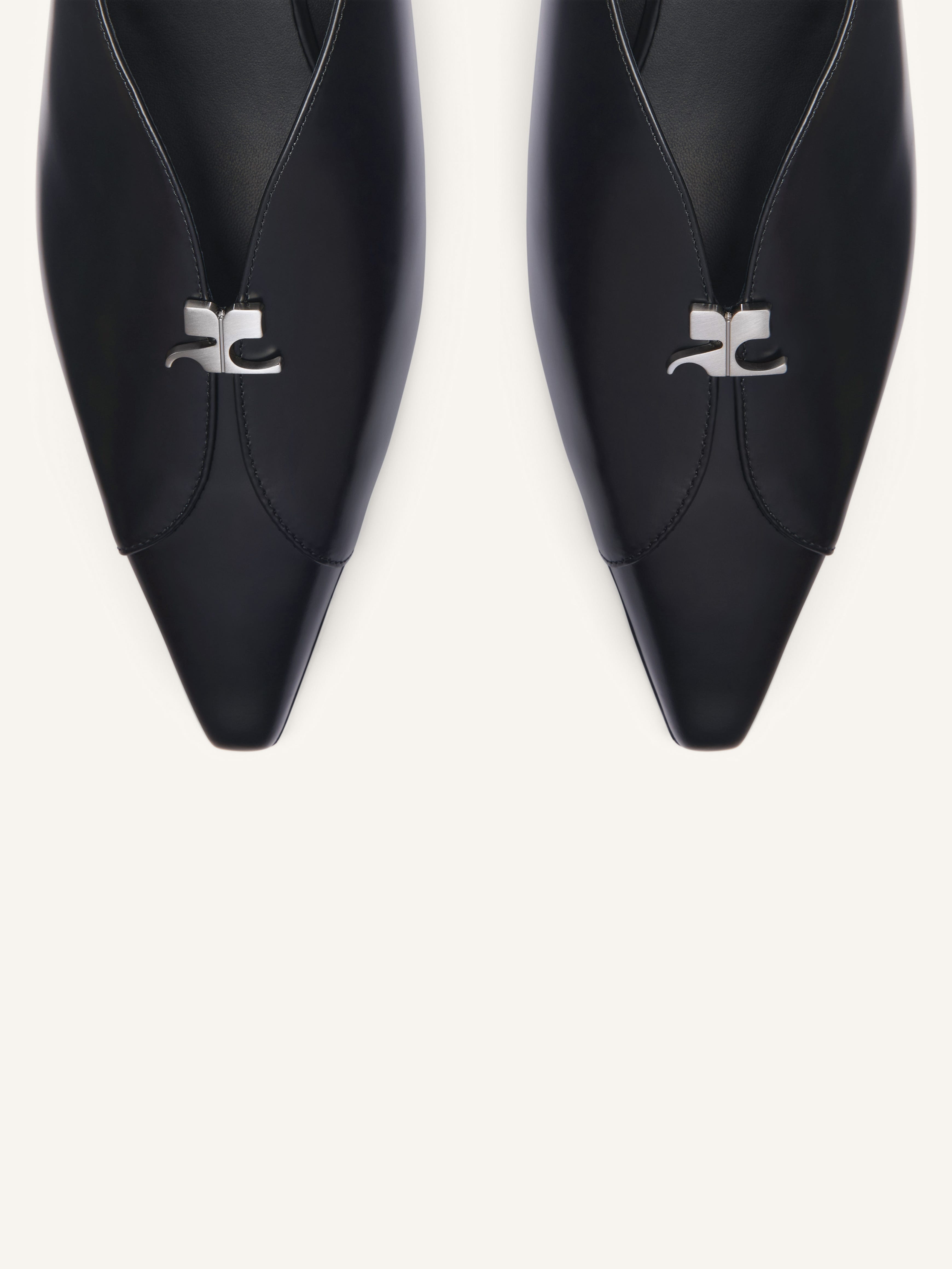 LEATHER SLINGBACKS - 4