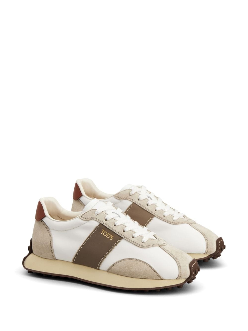 suede-trimmed sneakers - 2