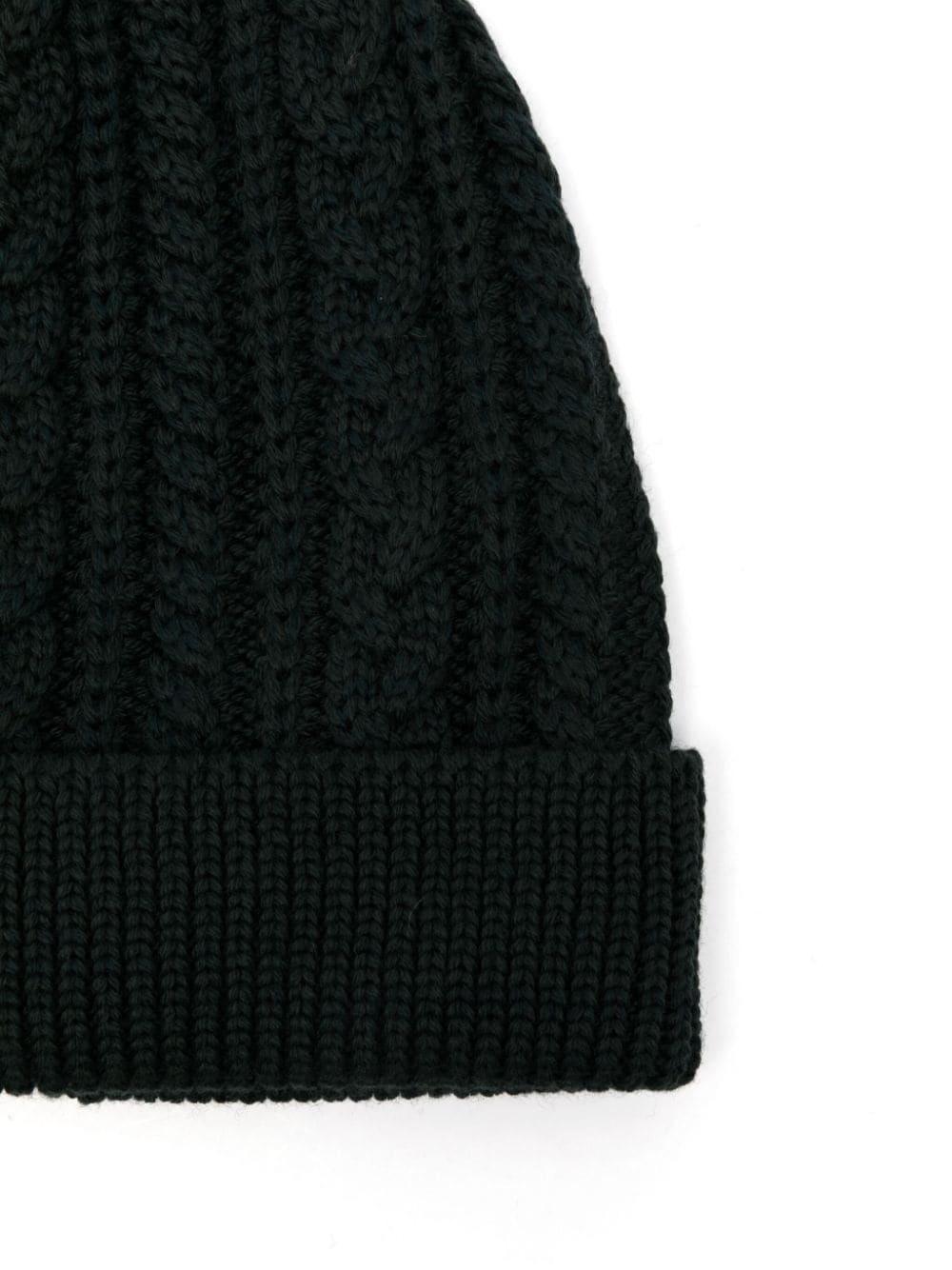 cable-knit beanie hat - 2