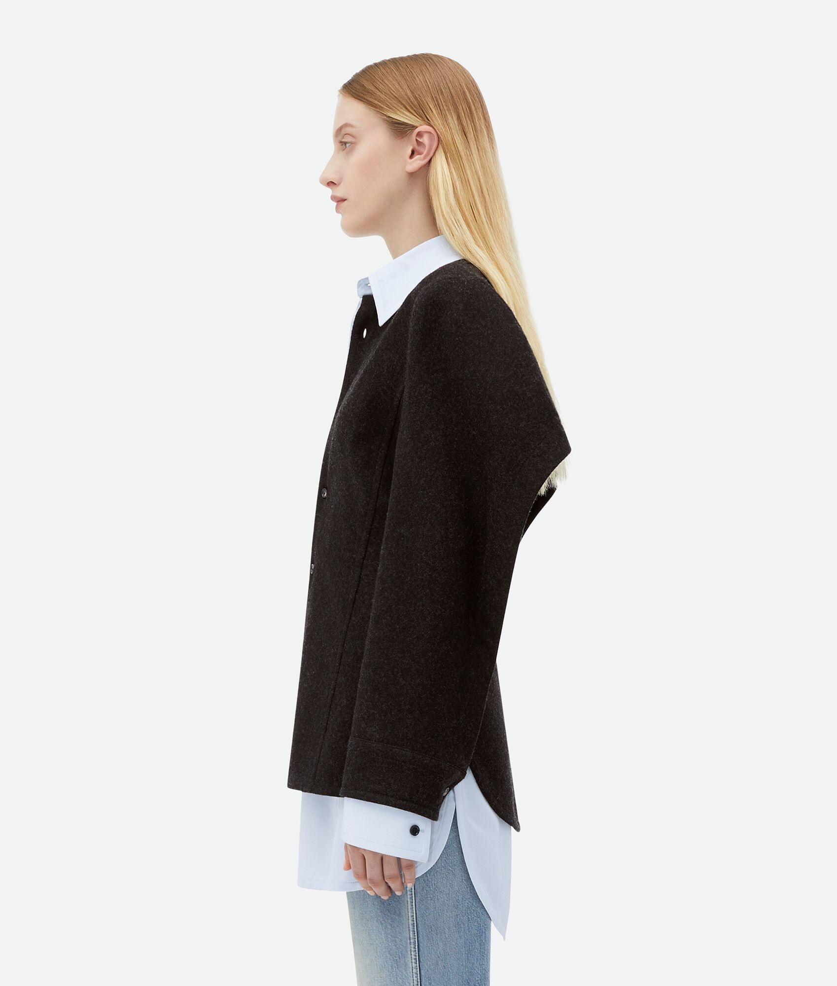 Wool Flannel And Viscose Double Shirt - 2