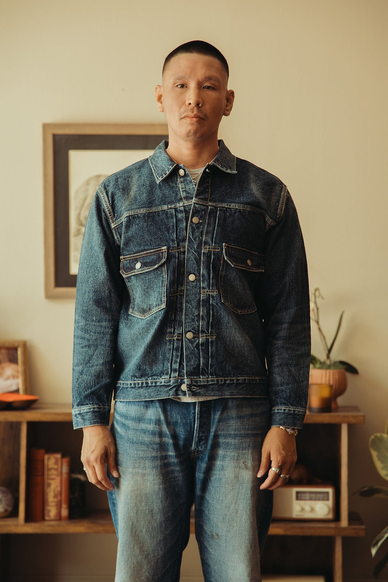 FULLCOUNT 2050-2102 - "Fear of The Dark" Type 2 Denim Jacket - Indigo Blue outlook