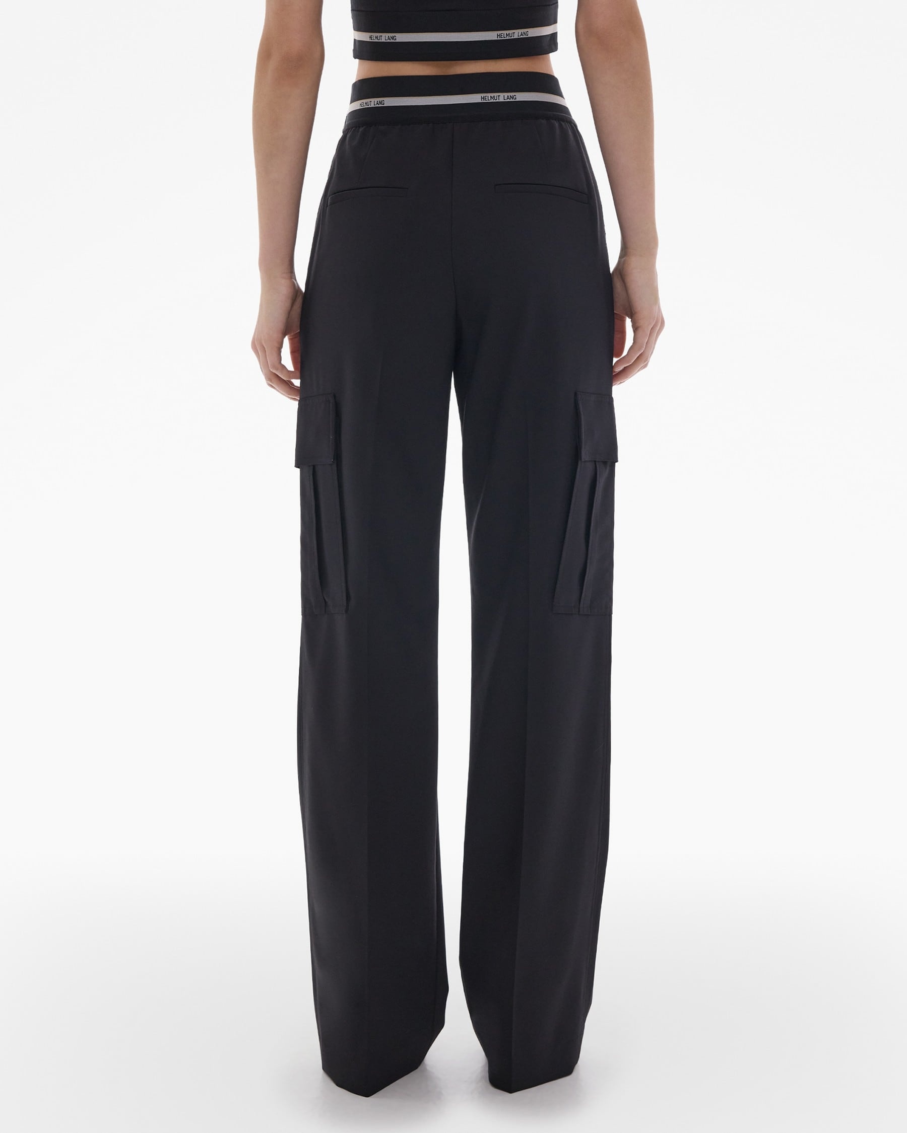 PULL-ON STRETCH WOOL CARGO PANT - 4