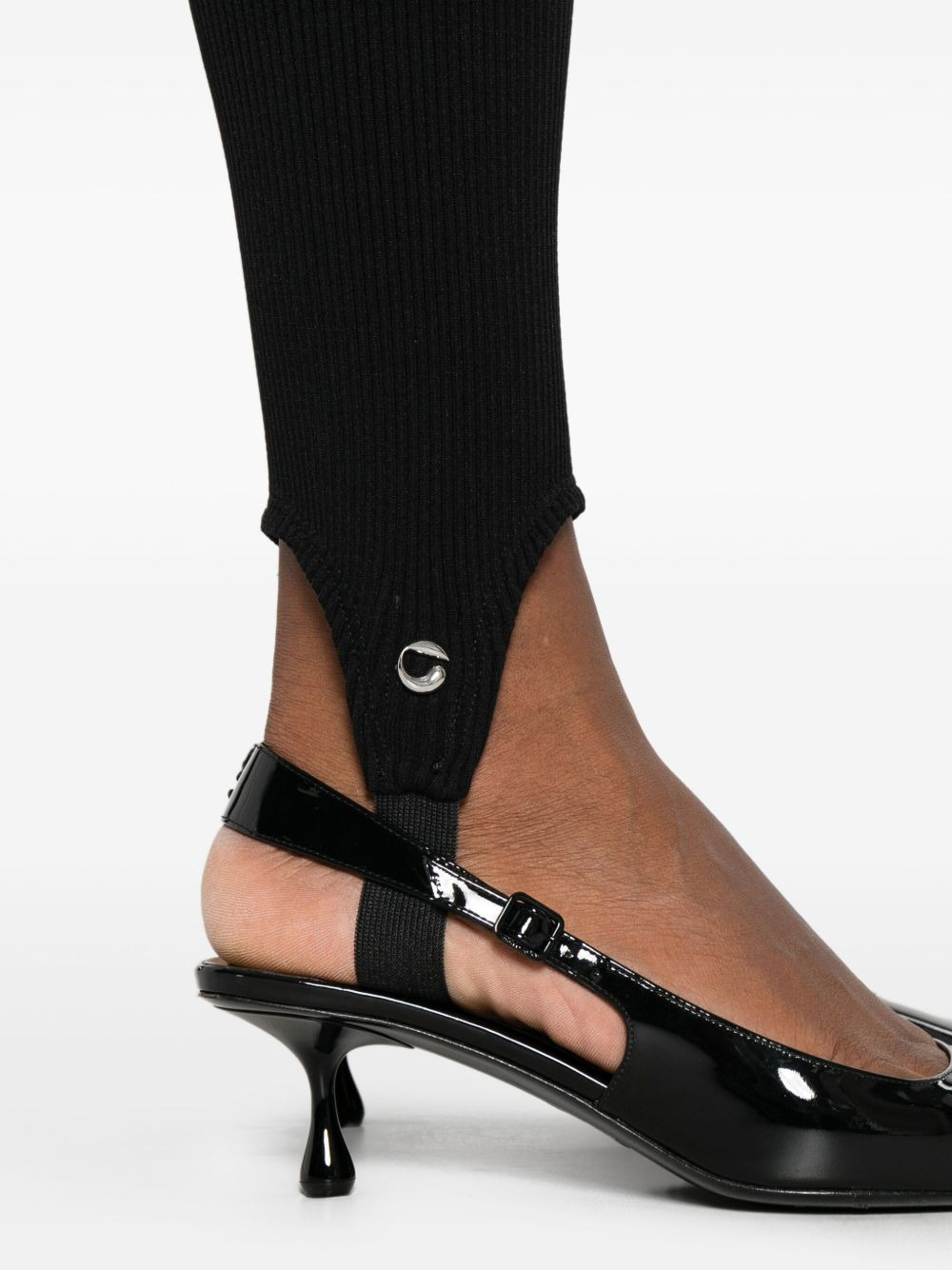 high-waisted stirrup trousers - 5