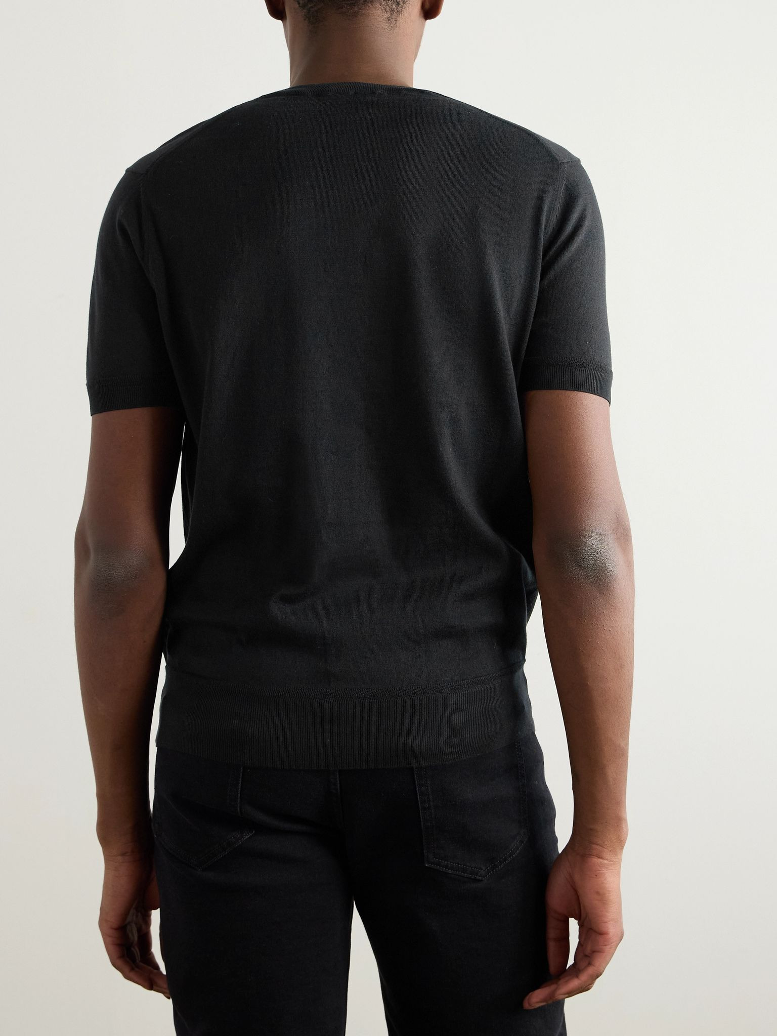 Cotton T-Shirt Black - 4