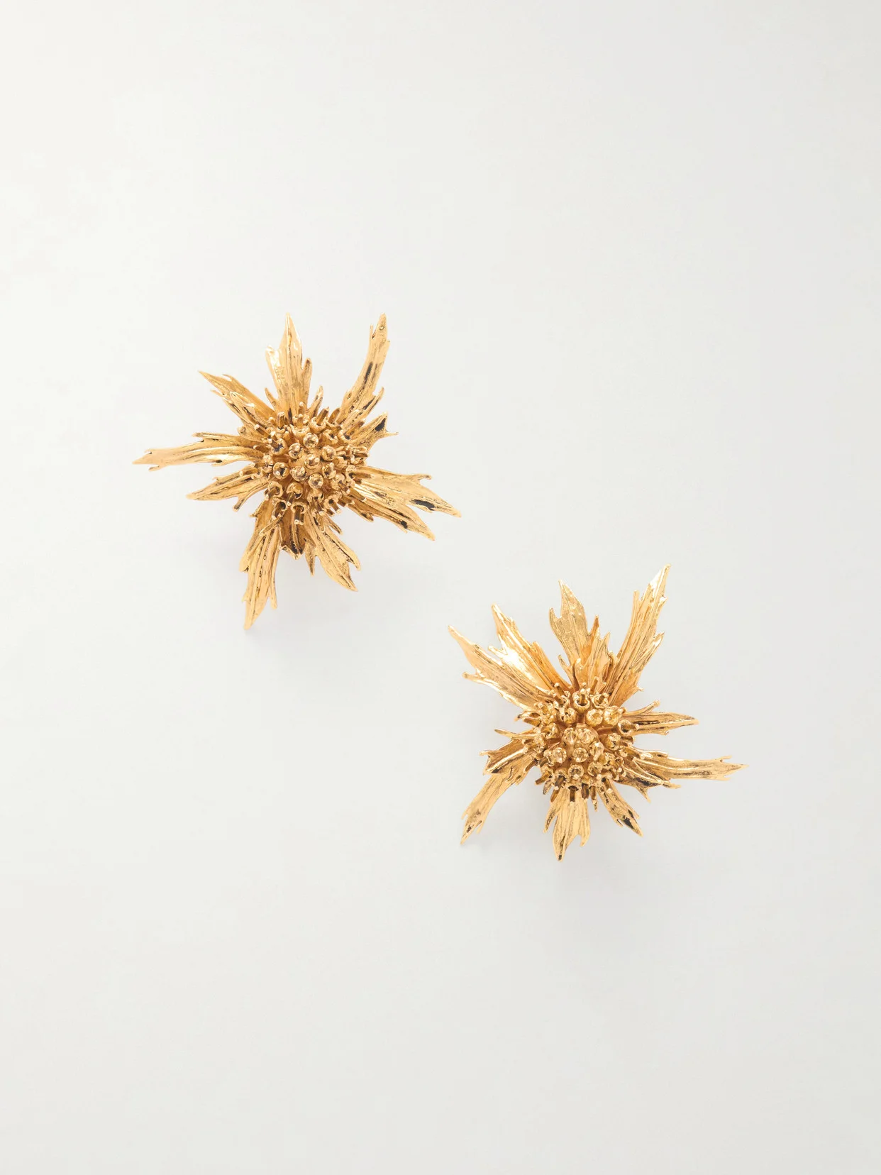 Chardon Gold-tone Clip Earrings - 1