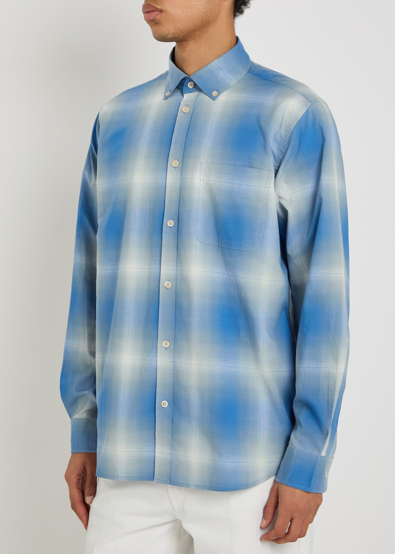 Les Deux Les Deux Kent Checked Cotton-poplin Shirt outlook