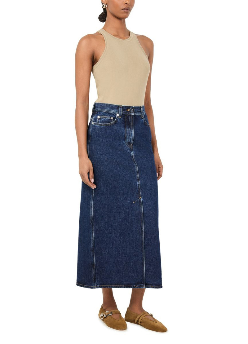 Loulou de Saison Rona organic cotton maxi skirt outlook