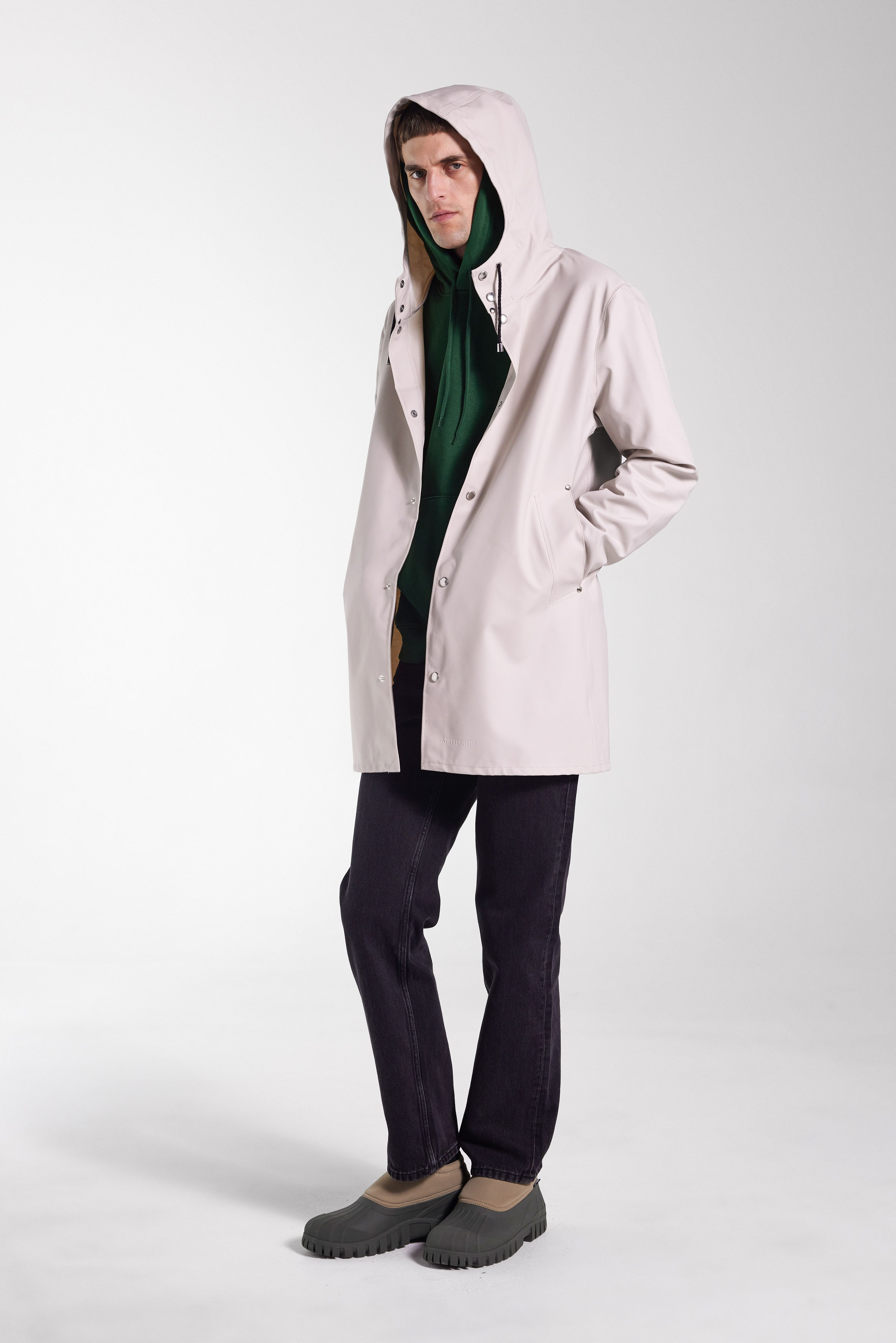 Stockholm Lightweight Raincoat Light Sand - 2