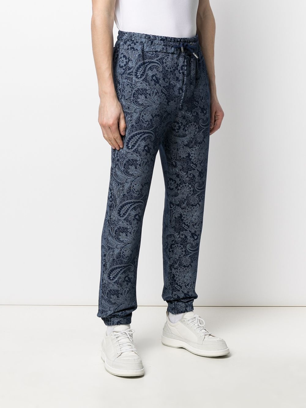 high-rise paisley-print track pants - 3