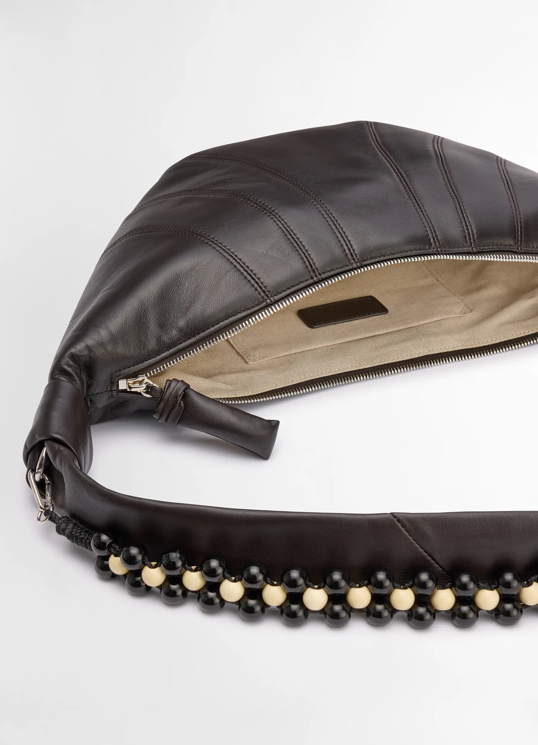 PEARLS MEDIUM CROISSANT BAG - 5