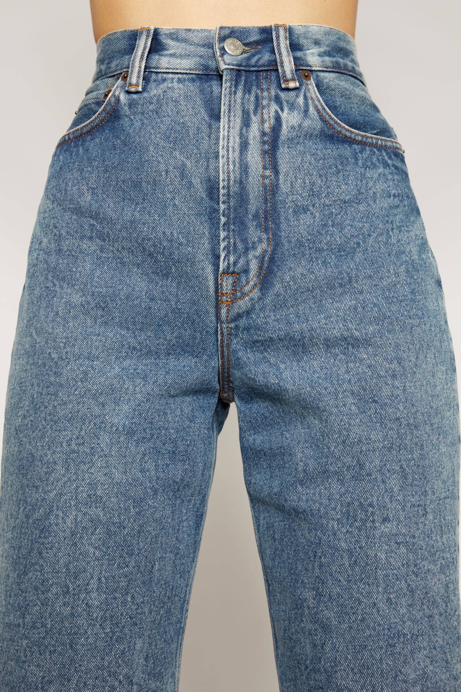 Relaxed tapered jeans mid blue - 6