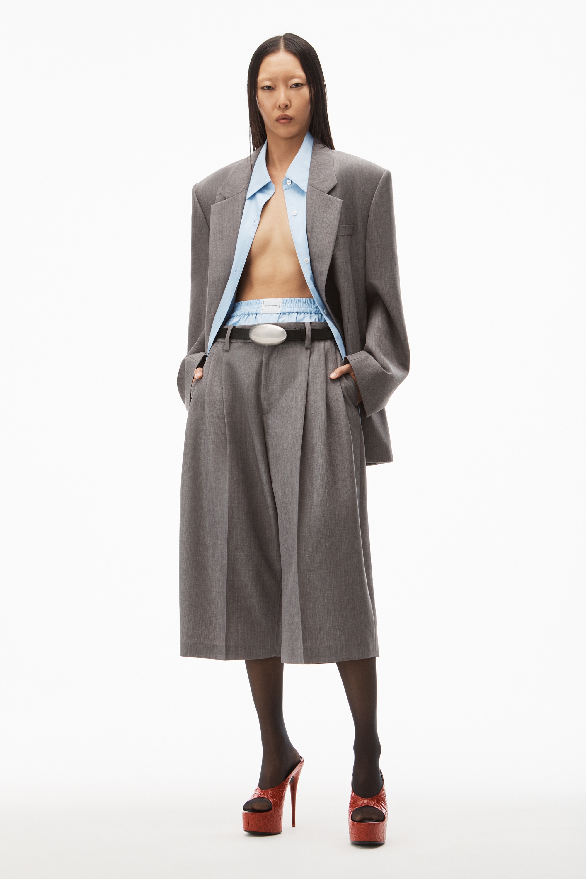 Oversized Blazer In Herringbone Tailoring