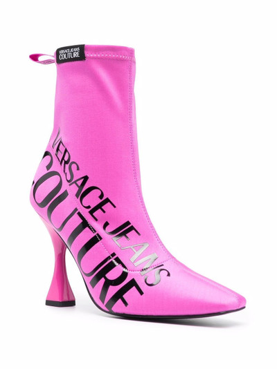 VERSACE JEANS COUTURE logo-print sock-boots outlook