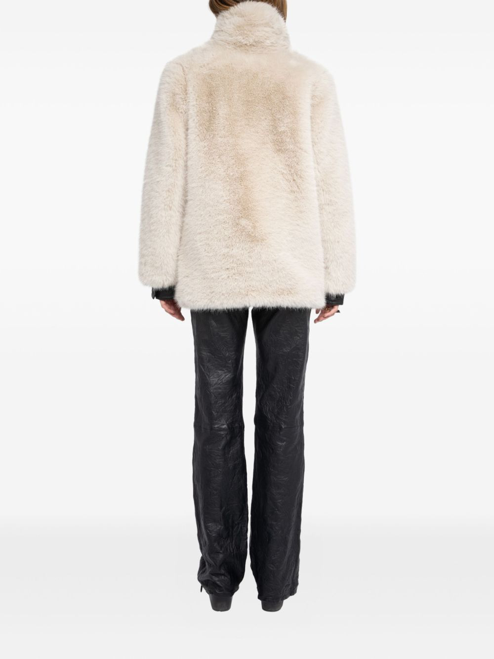 shawl-collar coat - 3