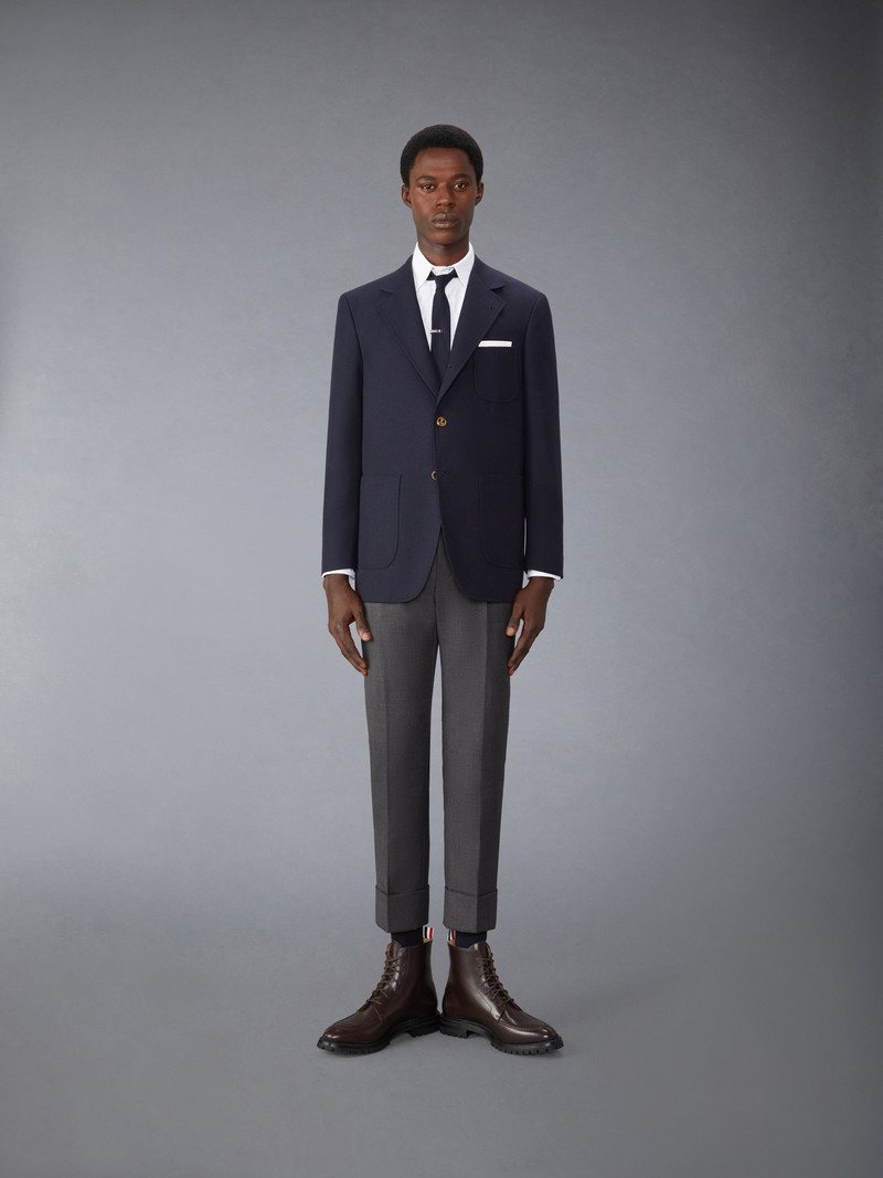 Crispy Wool Unstructured Sack Sport Coat 3