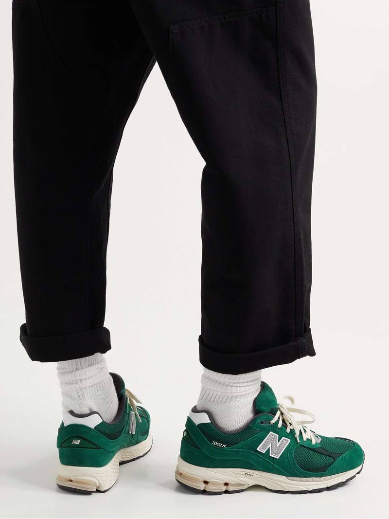 New Balance 2002R Leather-Trimmed Suede and Mesh Sneakers outlook