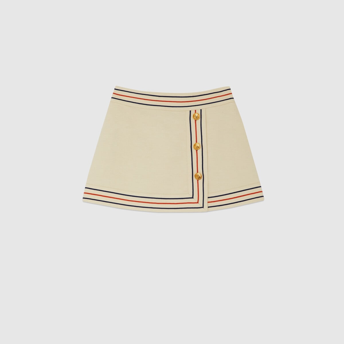 Cotton linen wrap skirt - 1