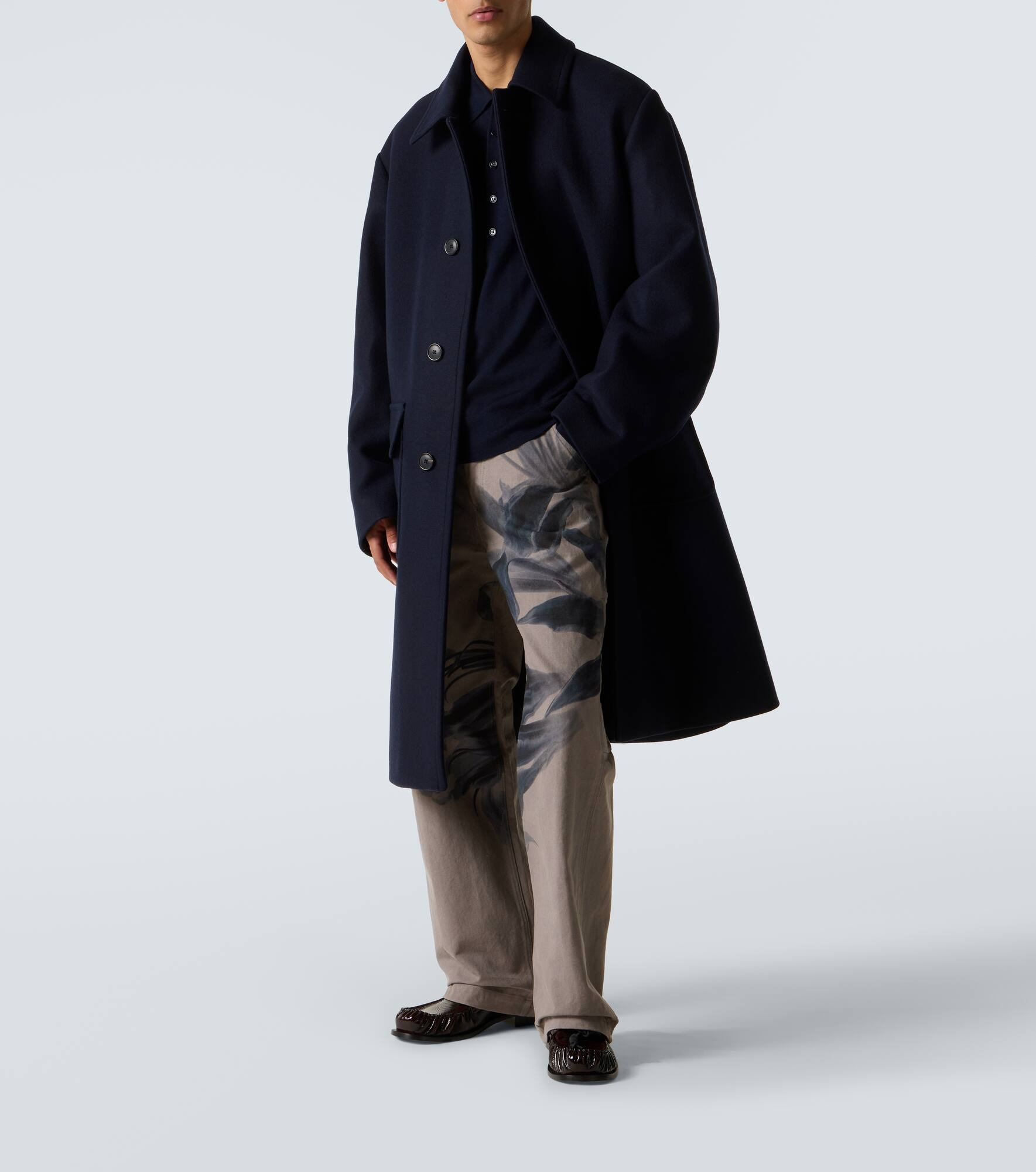 Printed cotton chinos - 2