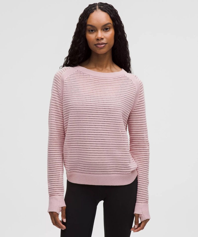 Pointelle-Knit Cotton Sweater 1