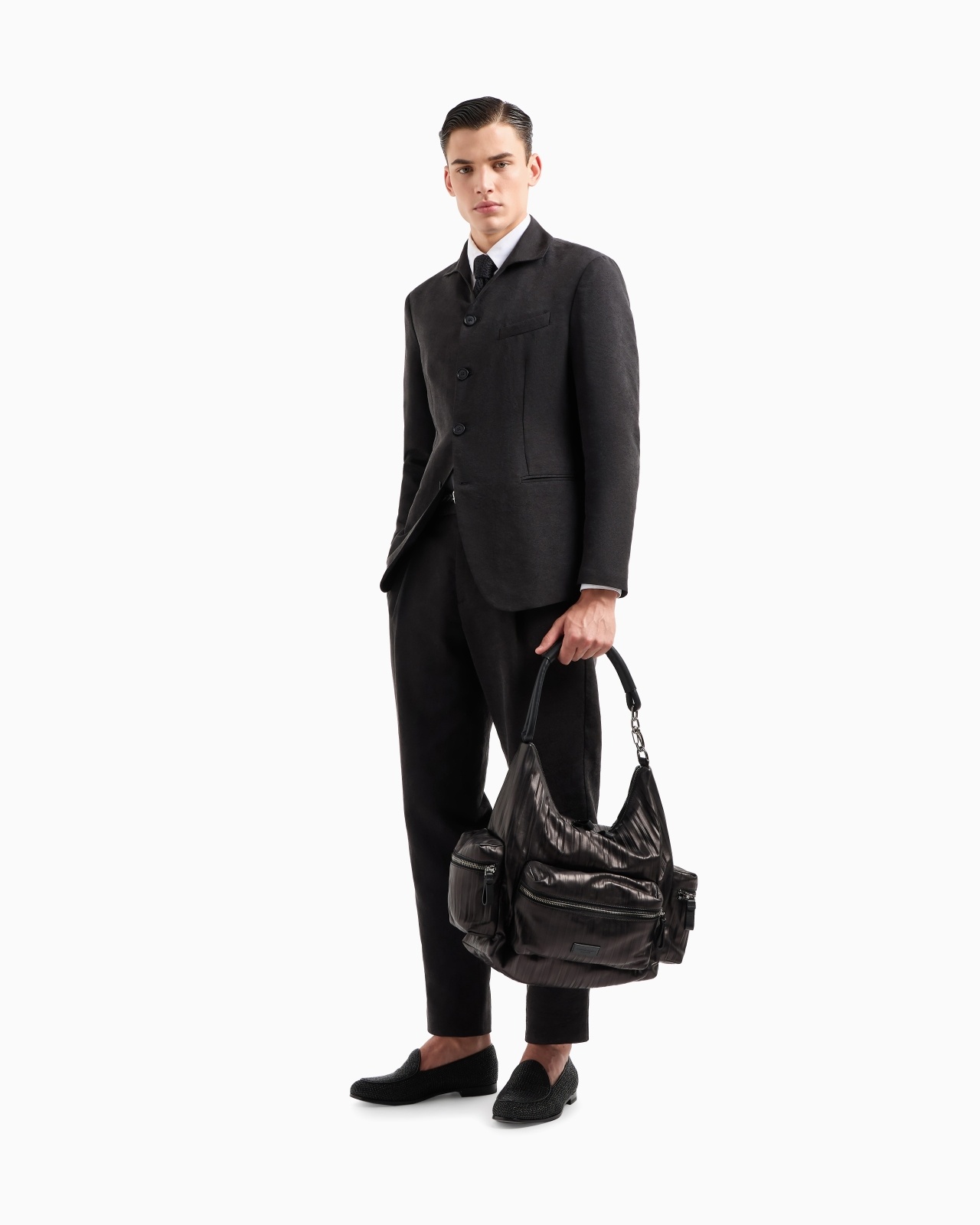 WASHED SILK SINGLE-DART TROUSERS - 2