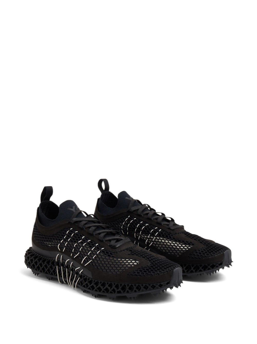 mesh-panel low-top sneakers - 5