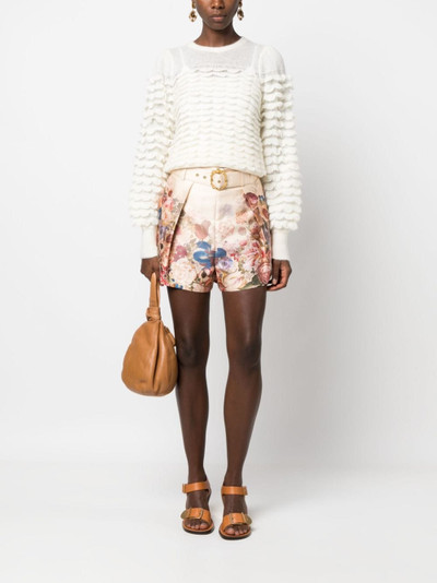 Zimmermann Luminosity silk-blend shorts outlook
