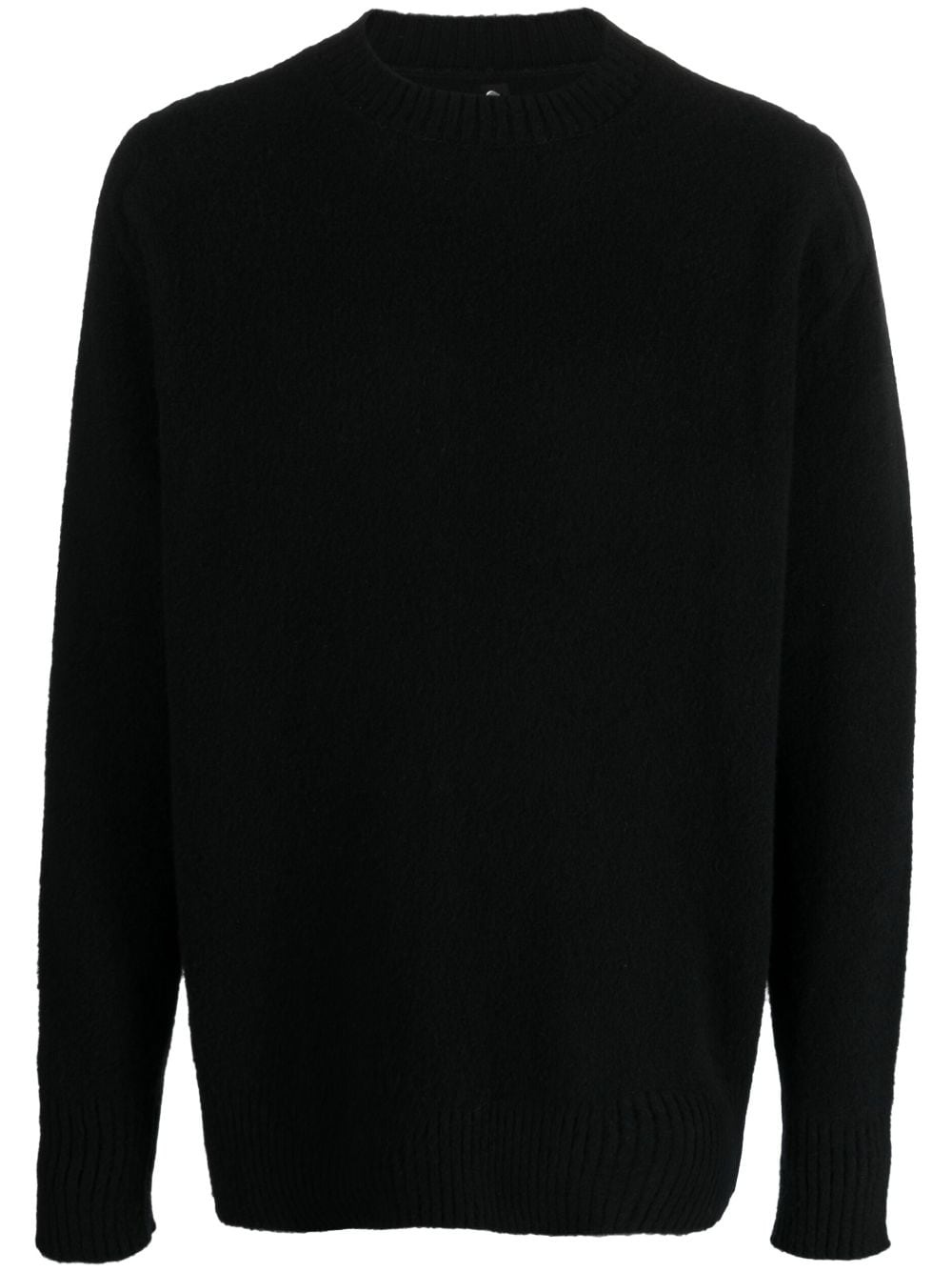 logo-print wool jumper - 1